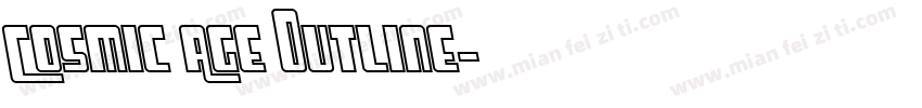 Cosmic Age Outline字体转换